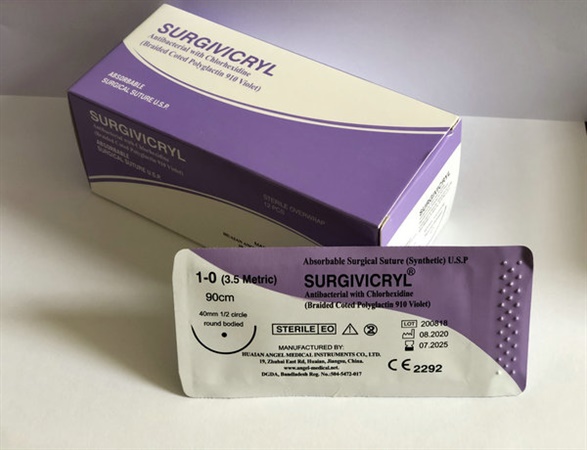 Braided Coated Polyglactin 910 Violet 1-0